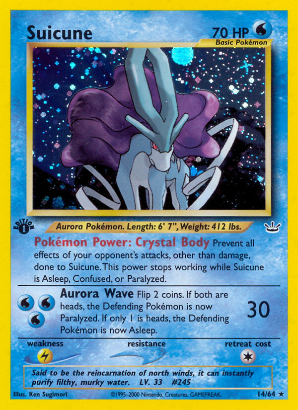 Suicune (14/64) [Neo Revelation 1st Edition] | All Aboard Games