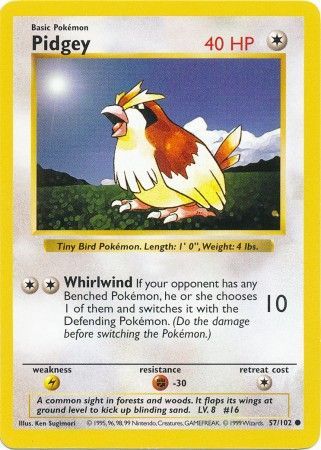 Pidgey (57/102) [Base Set Shadowless Unlimited] | All Aboard Games