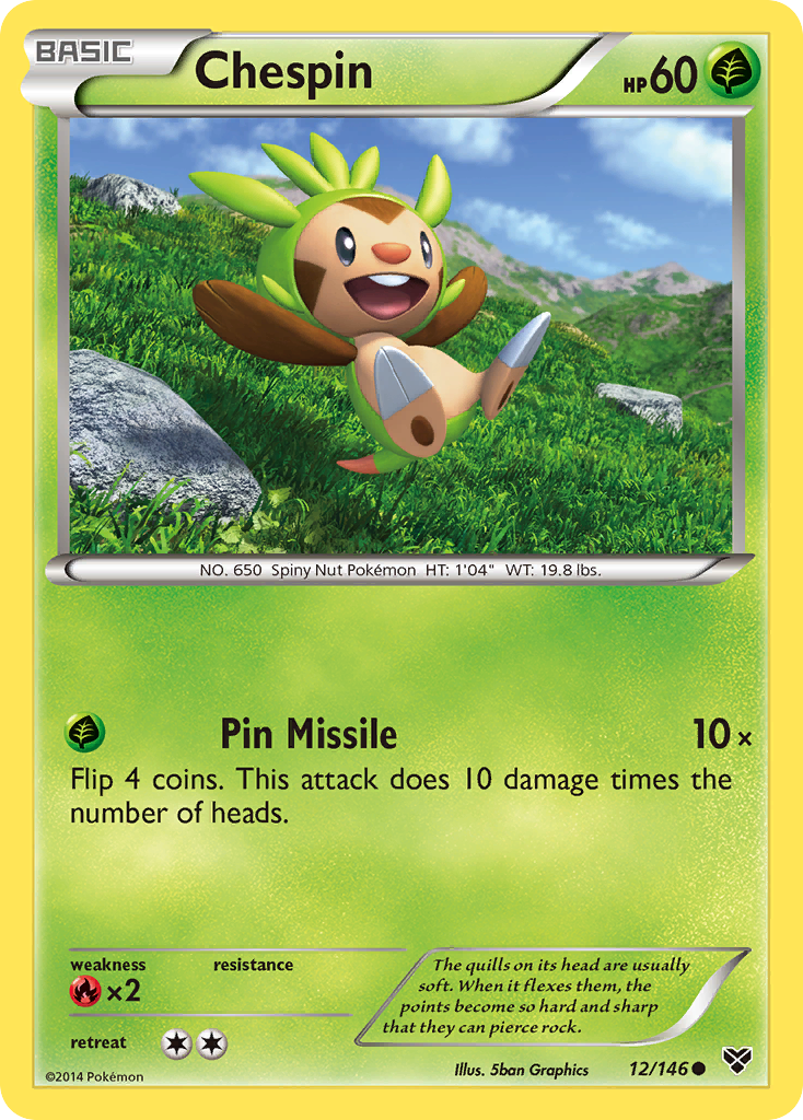 Chespin (12/146) [XY: Base Set] | All Aboard Games