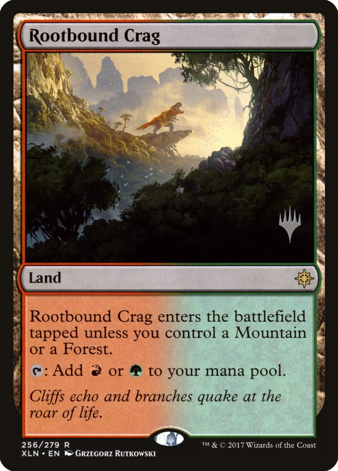 Rootbound Crag (Promo Pack) [Ixalan Promos] | All Aboard Games