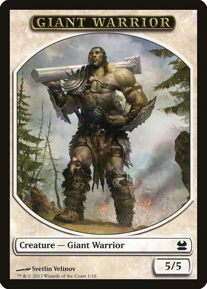 Giant Warrior [Modern Masters Tokens] | All Aboard Games