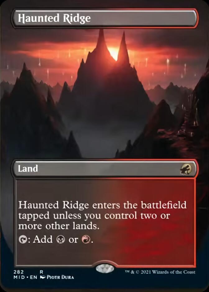 Haunted Ridge (Borderless) [Innistrad: Midnight Hunt] | All Aboard Games