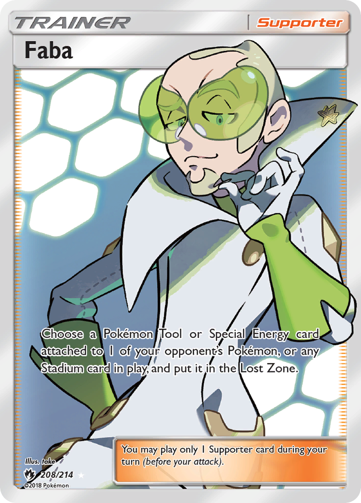 Faba (208/214) [Sun & Moon: Lost Thunder] | All Aboard Games