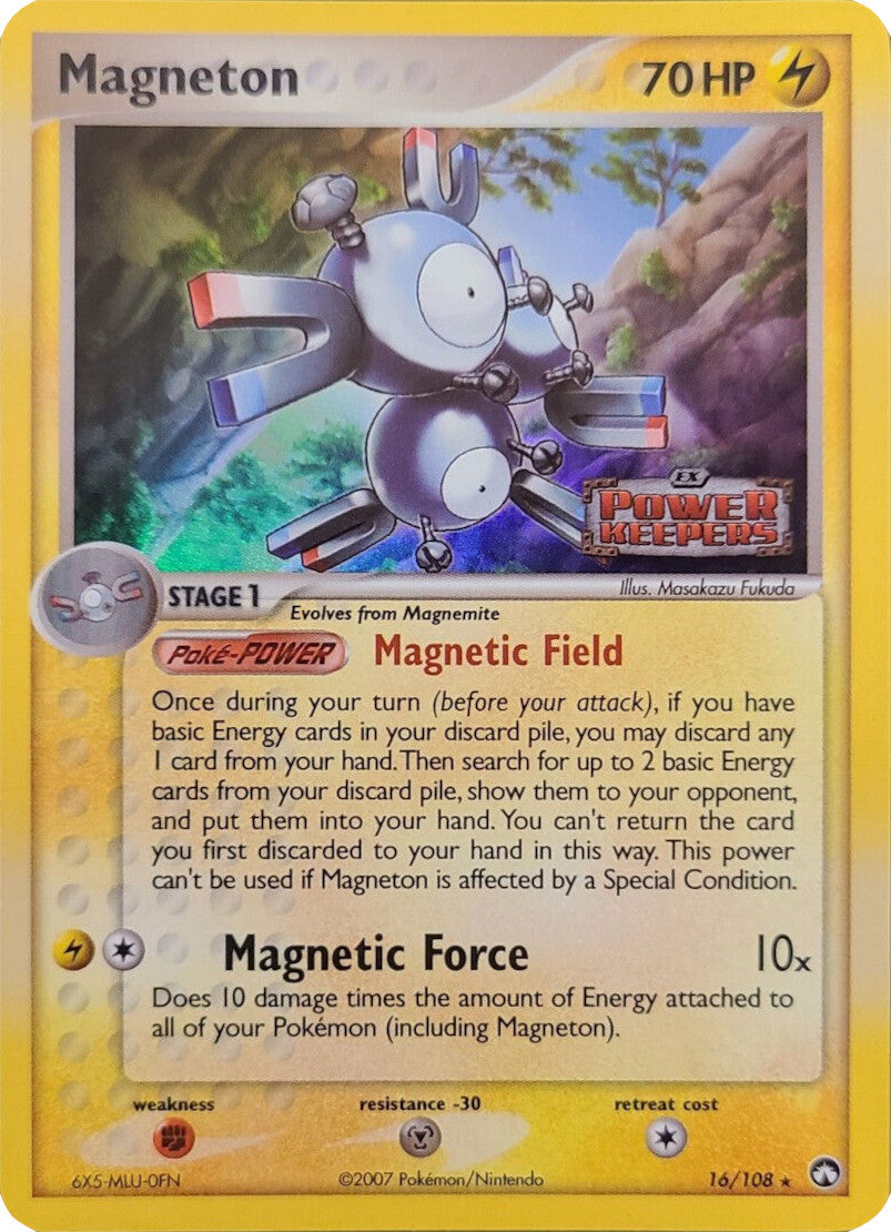 Magneton (16/108) (Stamped) [EX: Power Keepers] | All Aboard Games