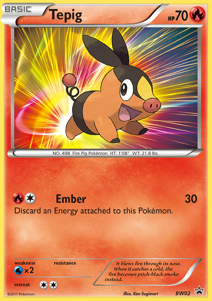 Tepig (BW02) [Black & White: Black Star Promos] | All Aboard Games