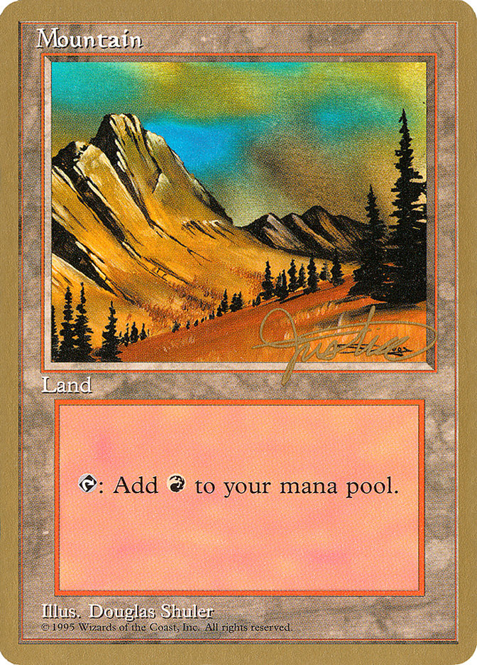 Mountain (mj375) (Mark Justice) [Pro Tour Collector Set] | All Aboard Games