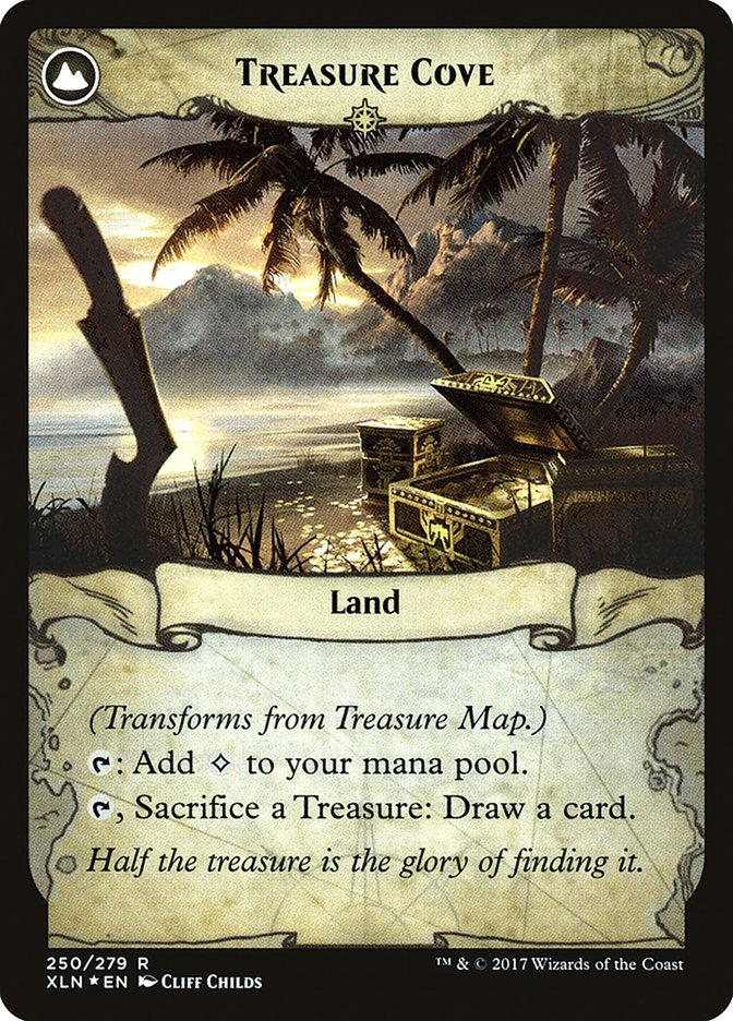 Treasure Map // Treasure Cove  [Ixalan Prerelease Promos] | All Aboard Games