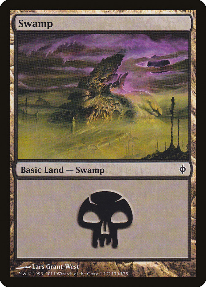 Swamp (170) [New Phyrexia] | All Aboard Games