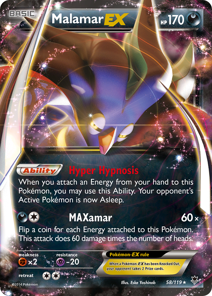 Malamar EX (58/119) [XY: Phantom Forces] | All Aboard Games