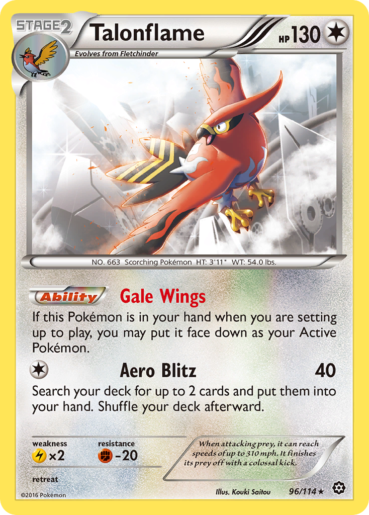 Talonflame (96/114) [XY: Steam Siege] | All Aboard Games