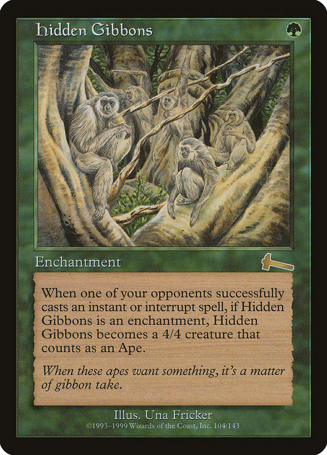 Hidden Gibbons [Urza's Legacy] | All Aboard Games