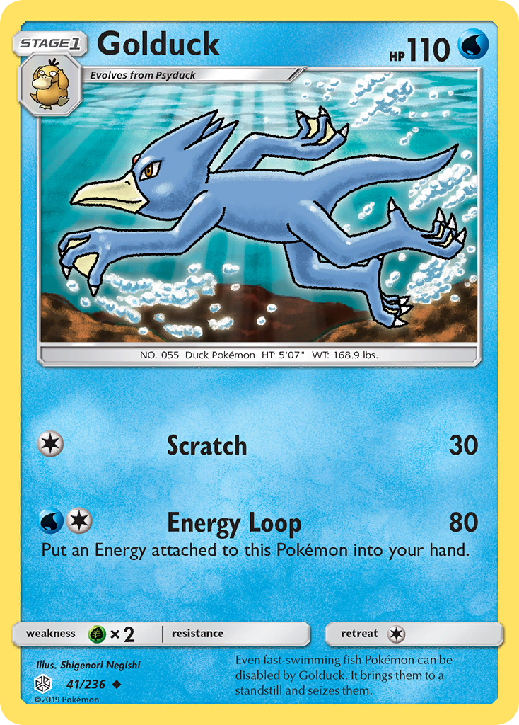 Golduck (41/236) [Sun & Moon: Cosmic Eclipse] | All Aboard Games