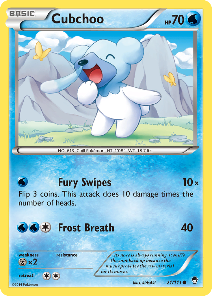 Cubchoo (21/111) [XY: Furious Fists] | All Aboard Games