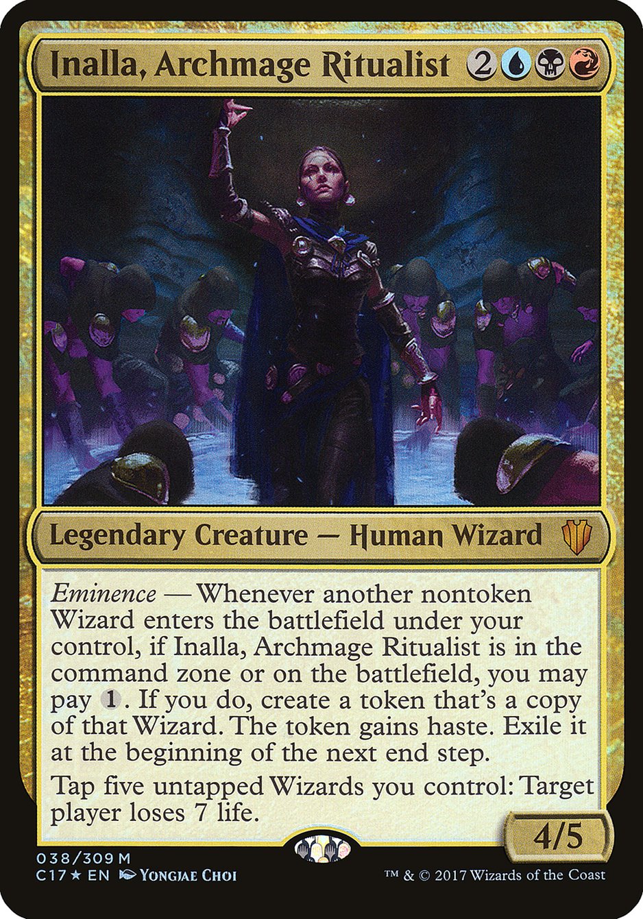 Inalla, Archmage Ritualist (Oversized) [Commander 2017 Oversized] | All Aboard Games