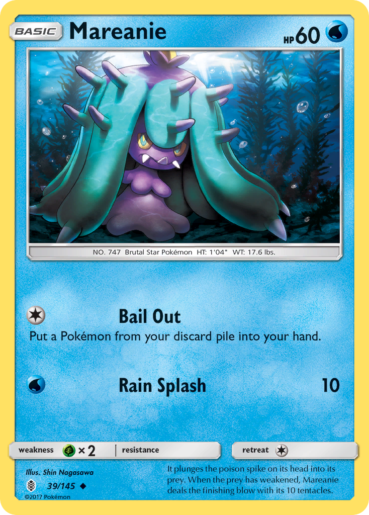 Mareanie (39/145) [Sun & Moon: Guardians Rising] | All Aboard Games