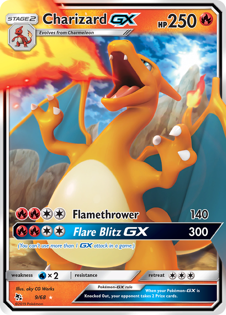 Charizard GX (9/68) [Sun & Moon: Hidden Fates] | All Aboard Games