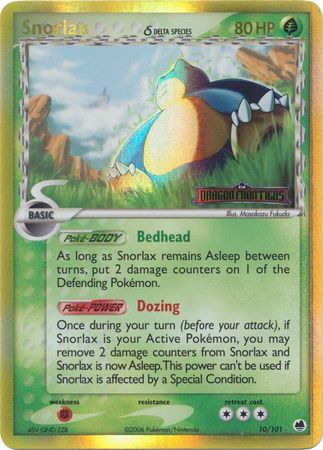 Snorlax (10/101) (Delta Species) (Stamped) [EX: Dragon Frontiers] | All Aboard Games