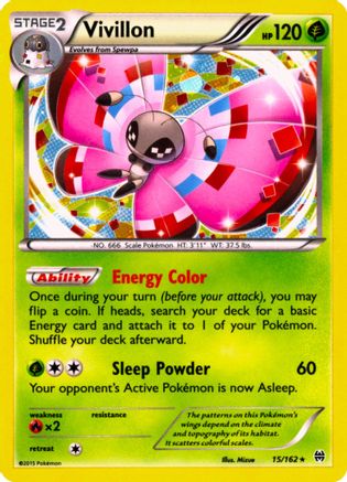 Vivillon (15/162) (Cosmos Holo) [XY: BREAKthrough] | All Aboard Games