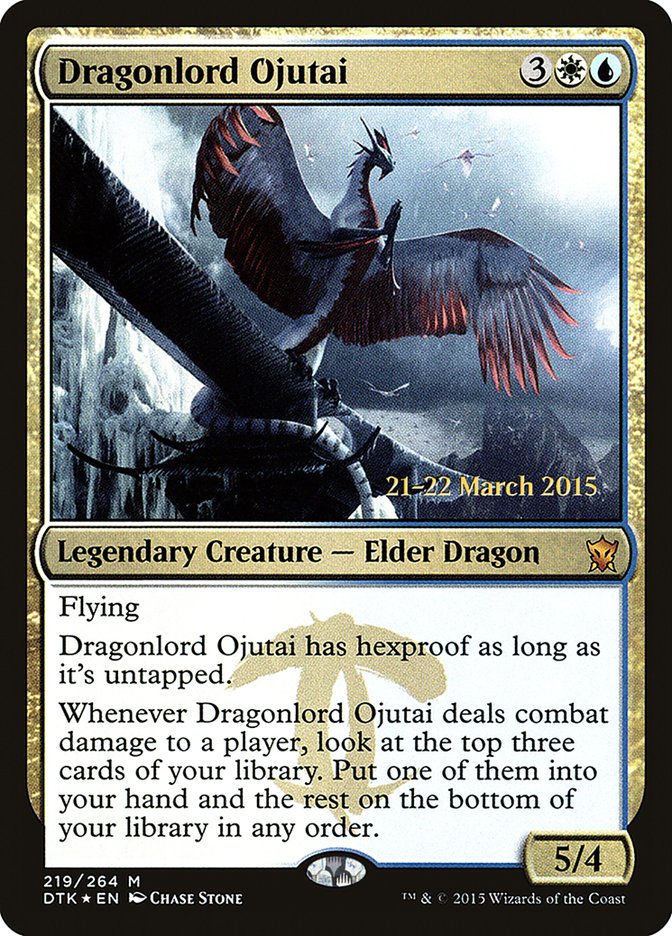 Dragonlord Ojutai  [Dragons of Tarkir Prerelease Promos] | All Aboard Games