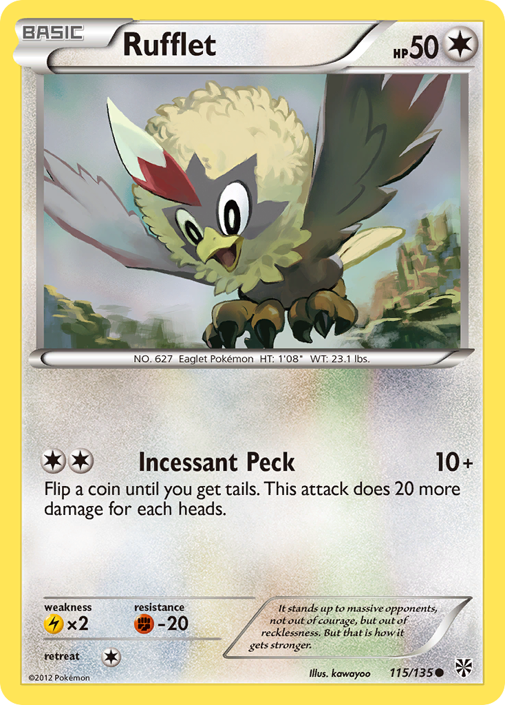 Rufflet (115/135) [Black & White: Plasma Storm] | All Aboard Games