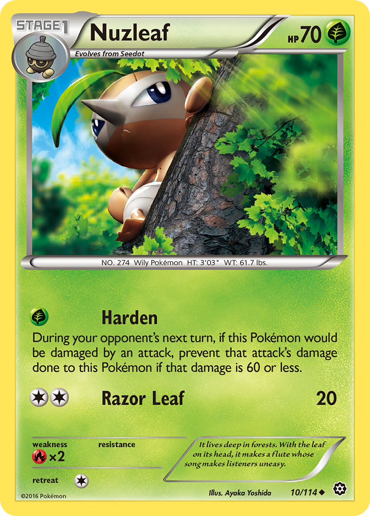 Nuzleaf (10/114) [XY: Steam Siege] | All Aboard Games