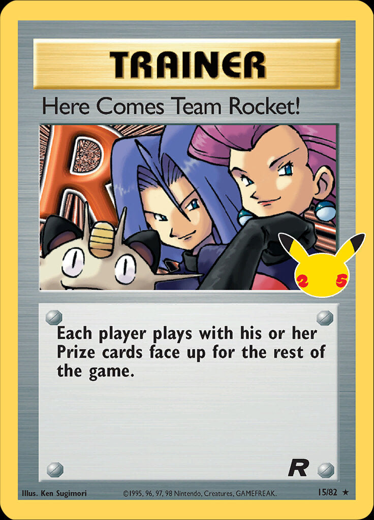 Here Comes Team Rocket! (15/82) [Celebrations: 25th Anniversary - Classic Collection] | All Aboard Games
