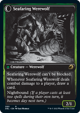 Suspicious Stowaway // Seafaring Werewolf [Innistrad: Double Feature] | All Aboard Games