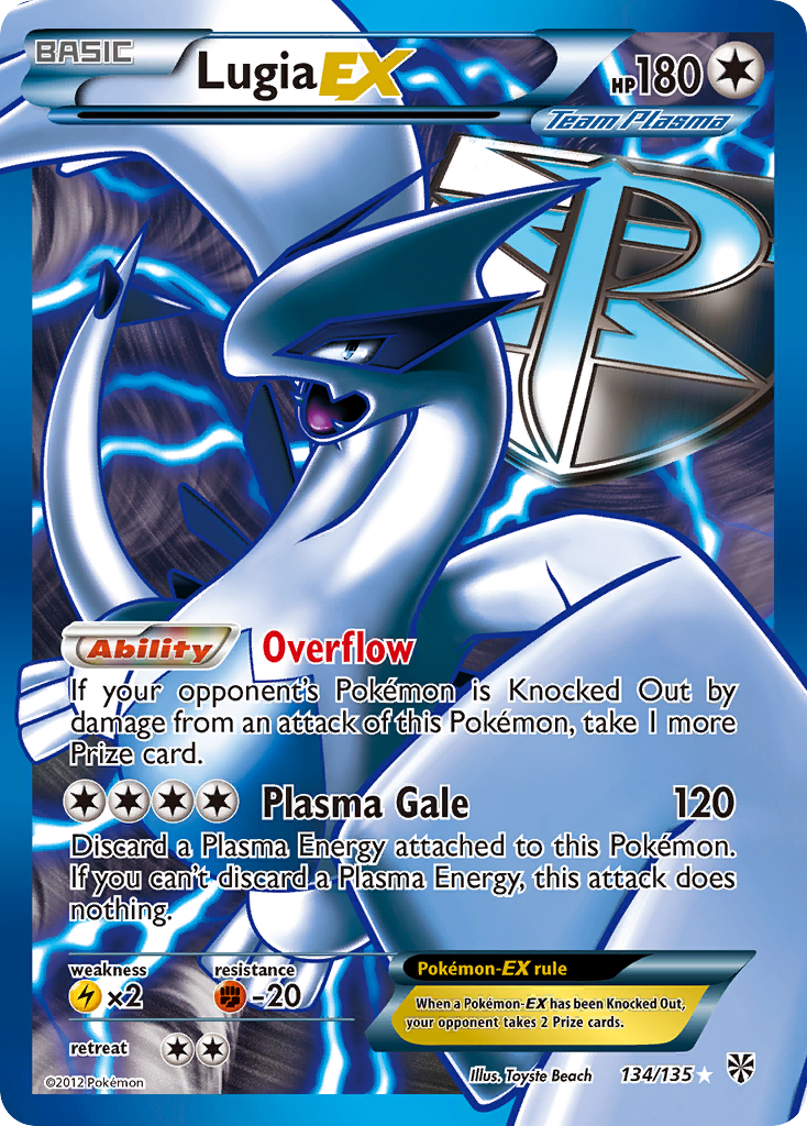 Lugia EX (134/135) [Black & White: Plasma Storm] | All Aboard Games