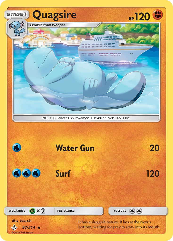 Quagsire (97/214) [Sun & Moon: Unbroken Bonds] | All Aboard Games