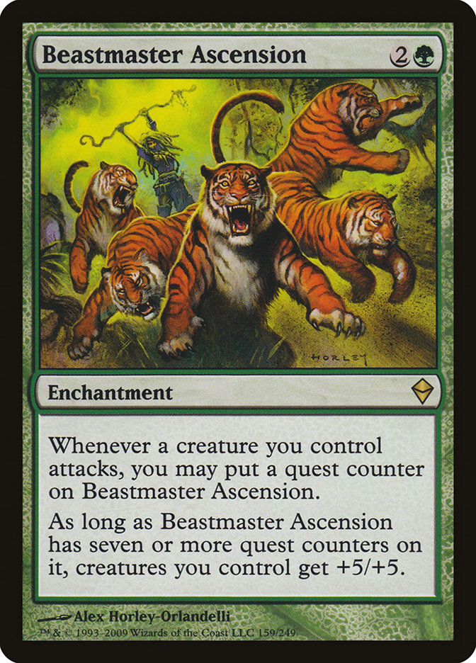 Beastmaster Ascension [Zendikar] | All Aboard Games
