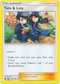 Tate & Liza (148a/168) (Alternate Art Promo) (Battle Arena Deck Exclusive) [Sun & Moon: Celestial Storm] | All Aboard Games