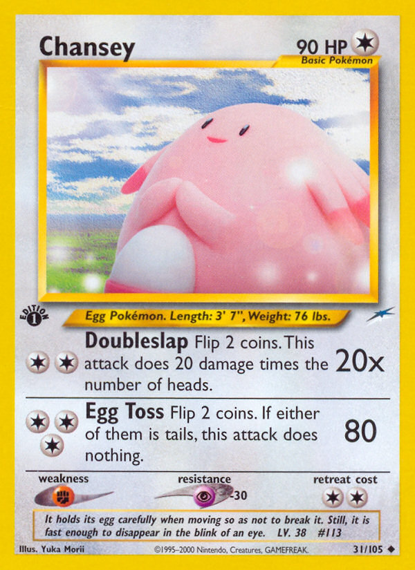 Chansey (31/105) [Neo Destiny 1st Edition] | All Aboard Games