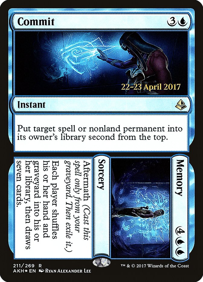 Commit // Memory  [Amonkhet Prerelease Promos] | All Aboard Games