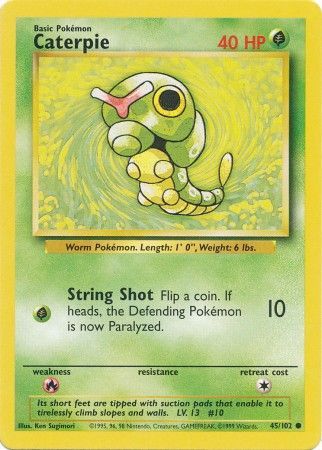 Caterpie (45/102) [Base Set Unlimited] | All Aboard Games