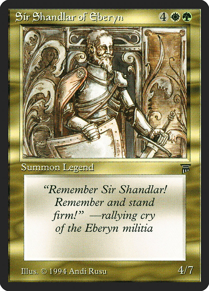 Sir Shandlar of Eberyn [Legends] | All Aboard Games