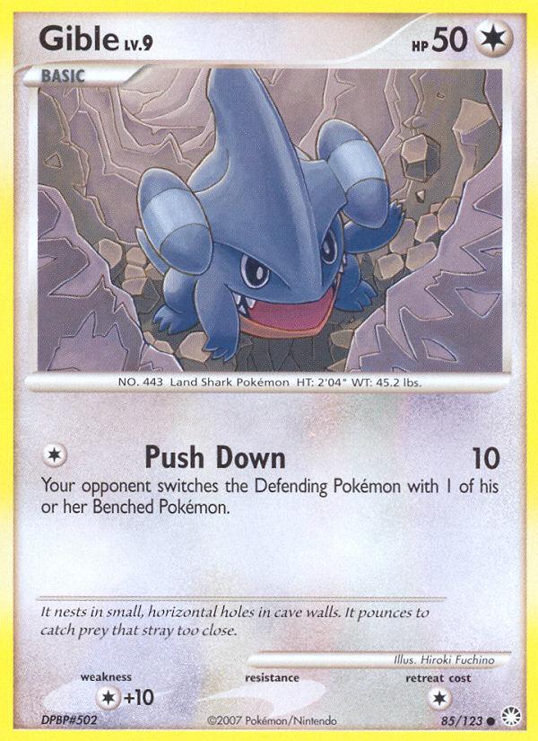 Gible (85/123) [Diamond & Pearl: Mysterious Treasures] | All Aboard Games