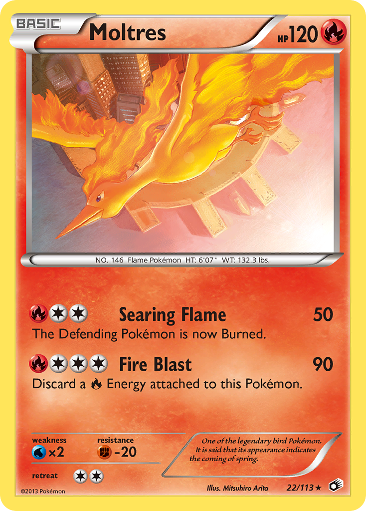 Moltres (22/113) [Black & White: Legendary Treasures] | All Aboard Games