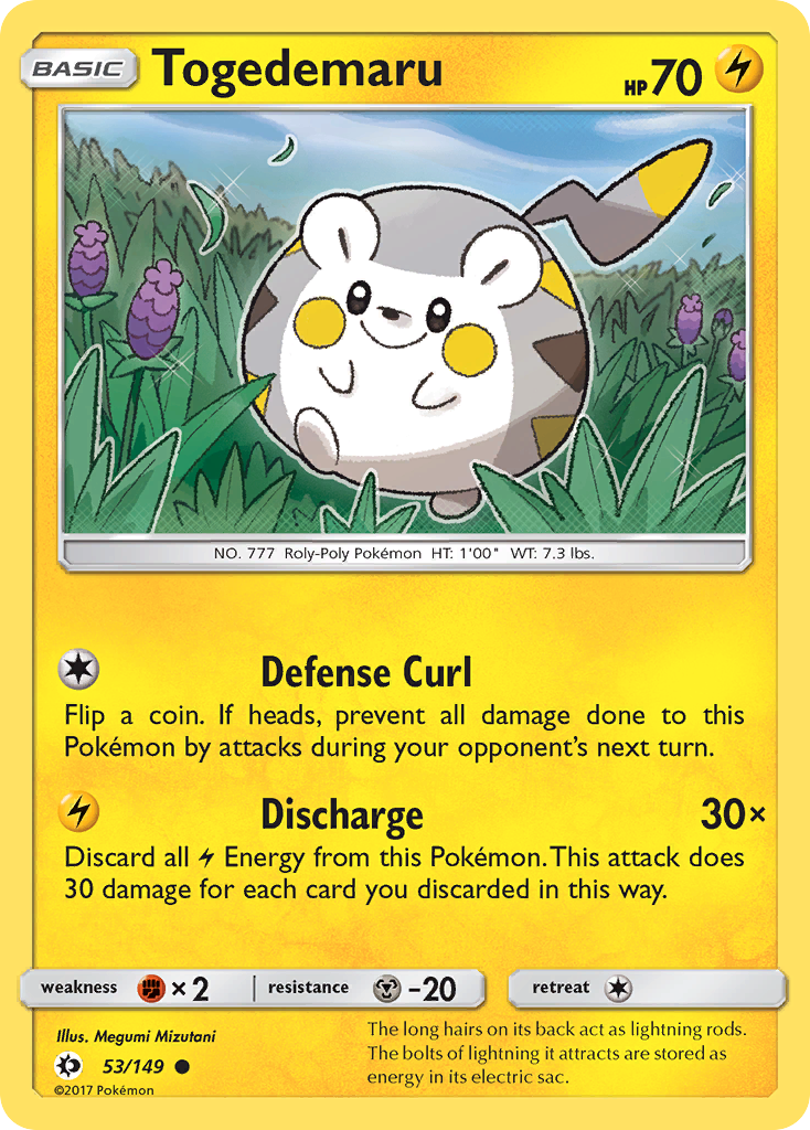 Togedemaru (53/149) [Sun & Moon: Base Set] | All Aboard Games