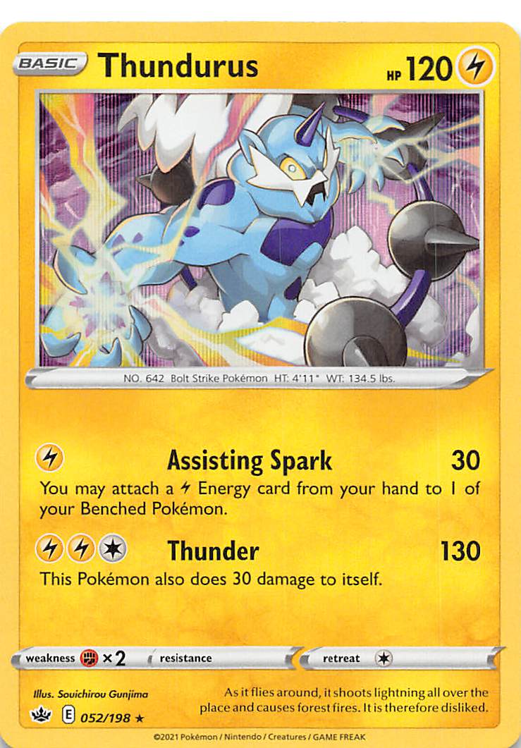 Thundurus (052/198) [Sword & Shield: Chilling Reign] | All Aboard Games