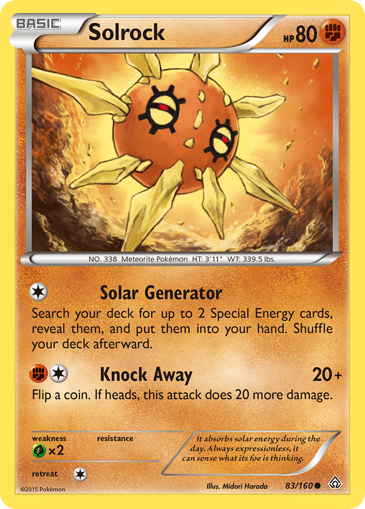 Solrock (83/160) [XY: Primal Clash] | All Aboard Games