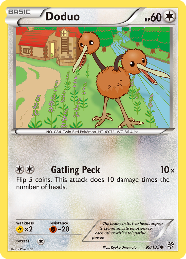 Doduo (99/135) [Black & White: Plasma Storm] | All Aboard Games