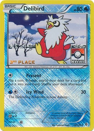 Delibird (38/149) (League Promo 3rd Place) [Black & White: Boundaries Crossed] | All Aboard Games