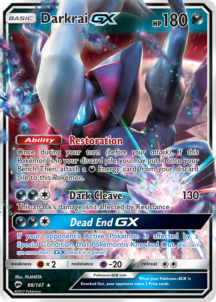 Darkrai GX (88/147) [Sun & Moon: Burning Shadows] | All Aboard Games