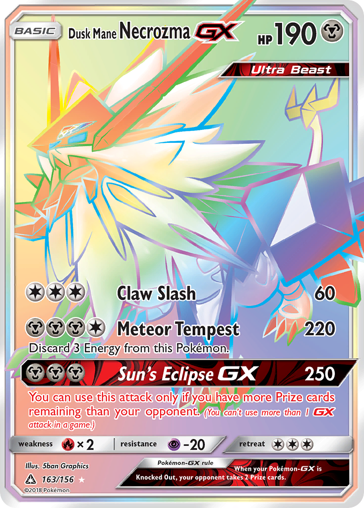 Dusk Mane Necrozma GX (163/156) [Sun & Moon: Ultra Prism] | All Aboard Games