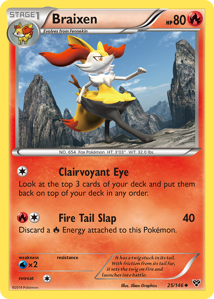 Braixen (25/146) [XY: Base Set] | All Aboard Games