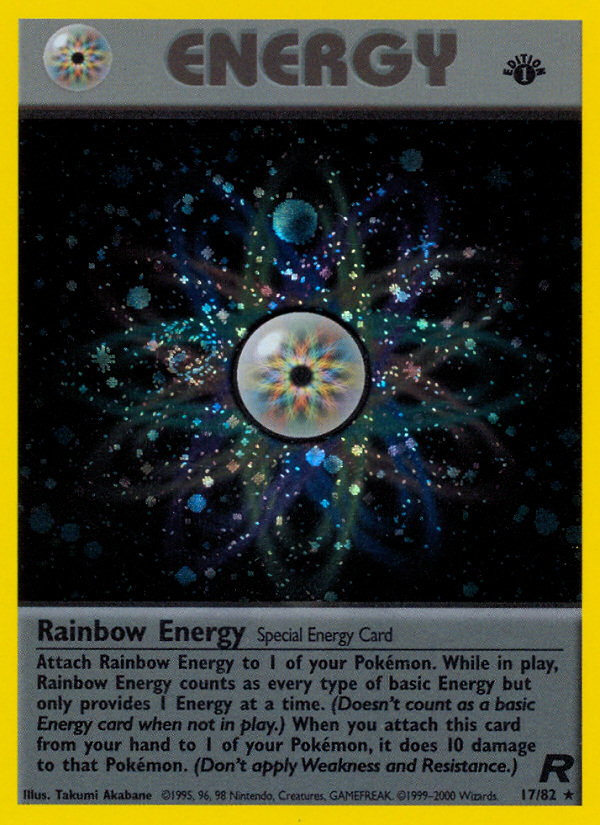 Rainbow Energy (17/82) [Team Rocket 1st Edition] | All Aboard Games