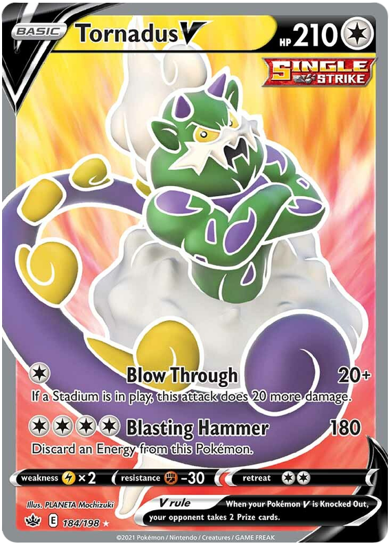 Tornadus V (184/198) [Sword & Shield: Chilling Reign] | All Aboard Games