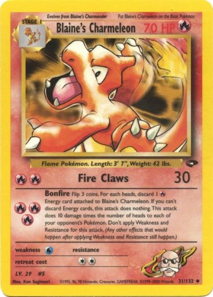 Blaine's Charmeleon (31/132) [Gym Challenge Unlimited] | All Aboard Games