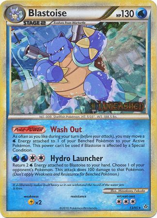 Blastoise (13/95) (Prerelease Promo) [HeartGold & SoulSilver: Black Star Promos] | All Aboard Games