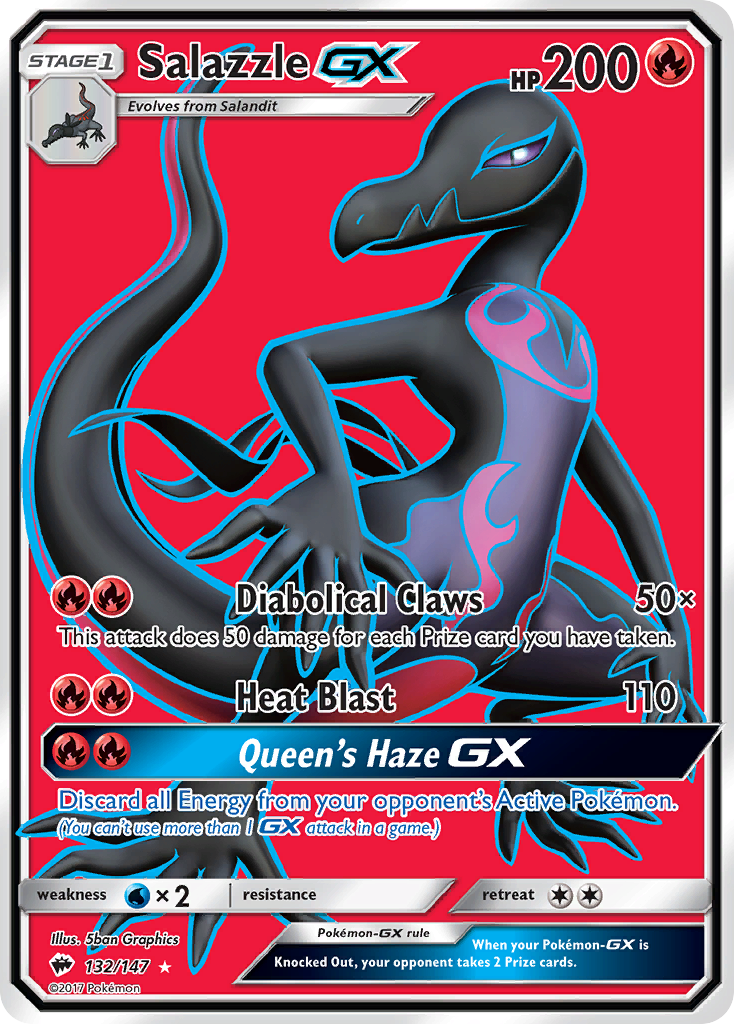 Salazzle GX (132/147) [Sun & Moon: Burning Shadows] | All Aboard Games